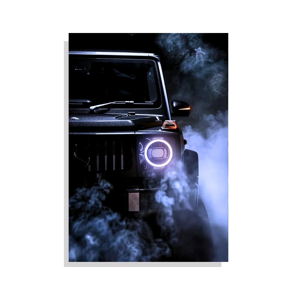 Djane Studio Neon Wall Frame | Acrylic Neon Car Frame for Living Room, Bedroom, Office & Gaming Room | Modern Home Décor | Pack of 1 | Size 12x18 Inch